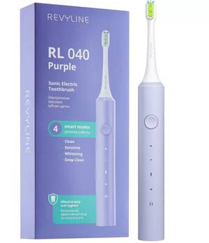 Электрическая звуковая зубная щётка Revyline RL 040, фиолетовая